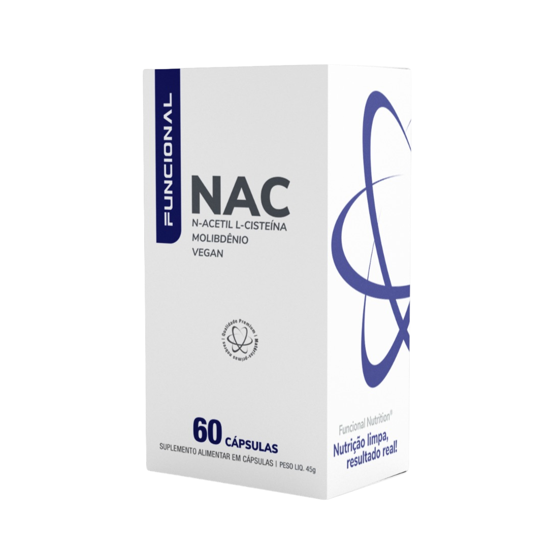 NAC - N-Acetil L-Cisteína 600mg 60 Cápsulas – Funcional Nutrition