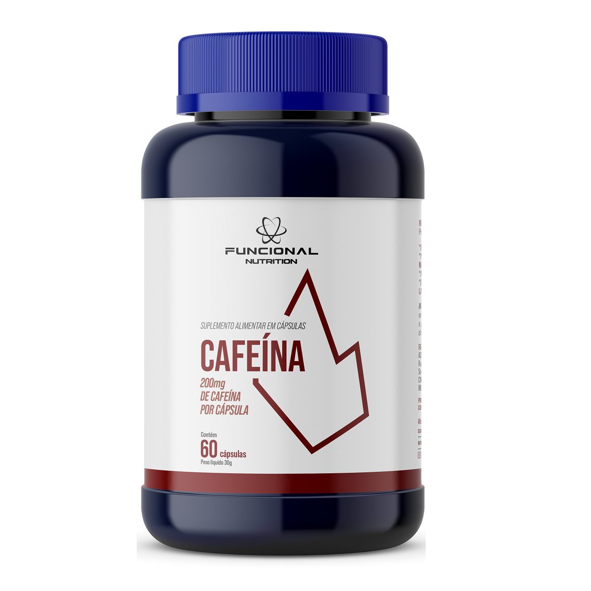 CAFEÍNA ANIDRA 200mg 60 CAPS