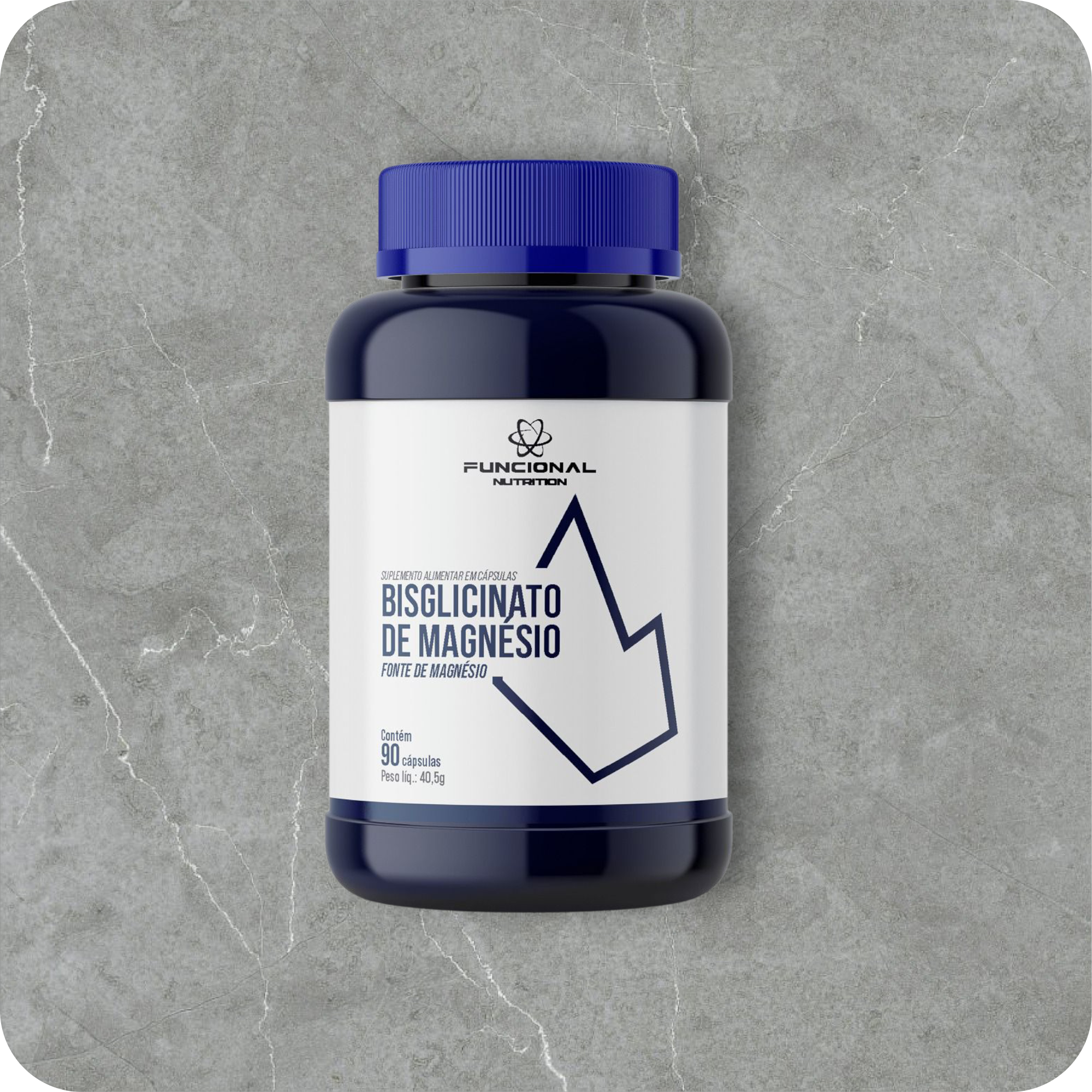 Bisglicinato de Magnésio 450 mg 90 Cápsulas