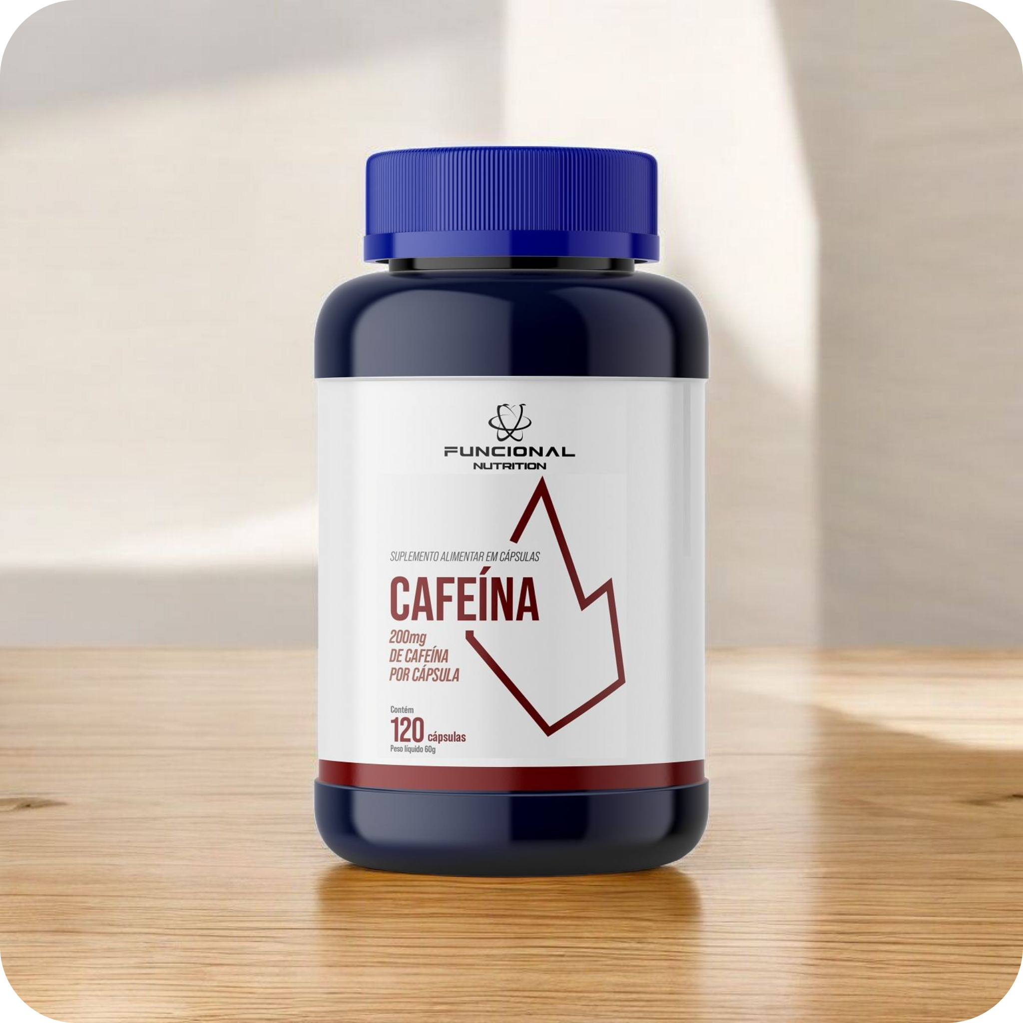 CAFEÍNA ANIDRA 200mg 120 CAPS