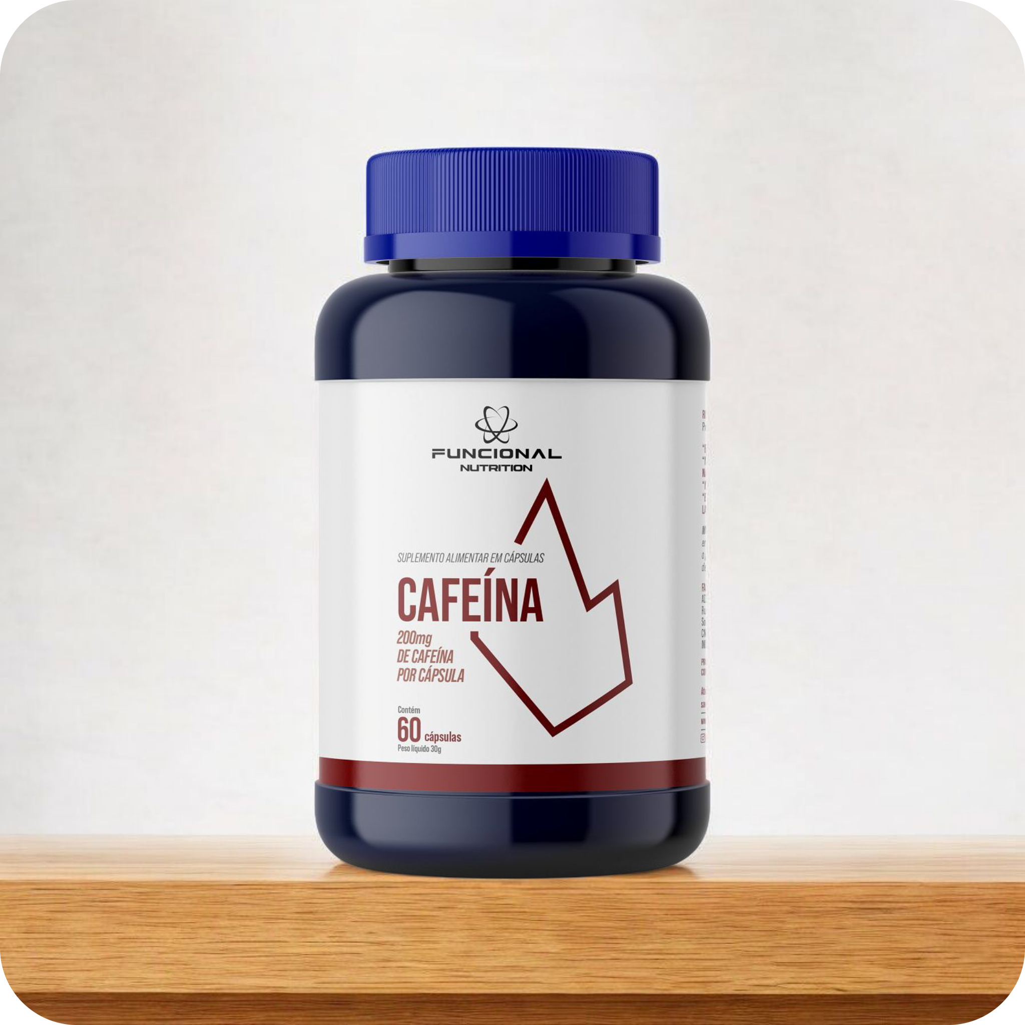 CAFEÍNA ANIDRA 200mg 60 CAPS