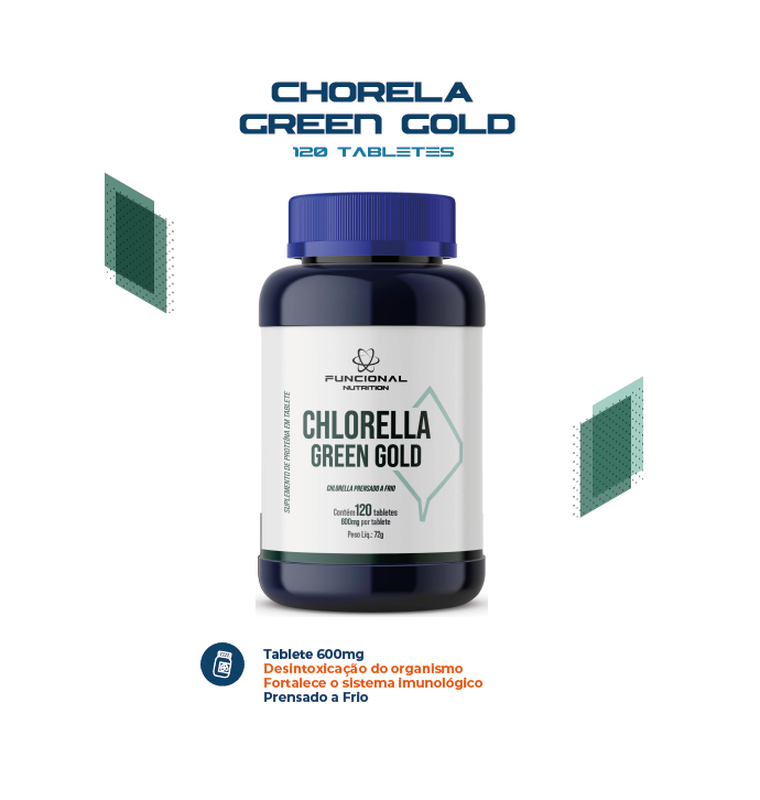 Chlorella Green Gold 600 mg 120 Tablets