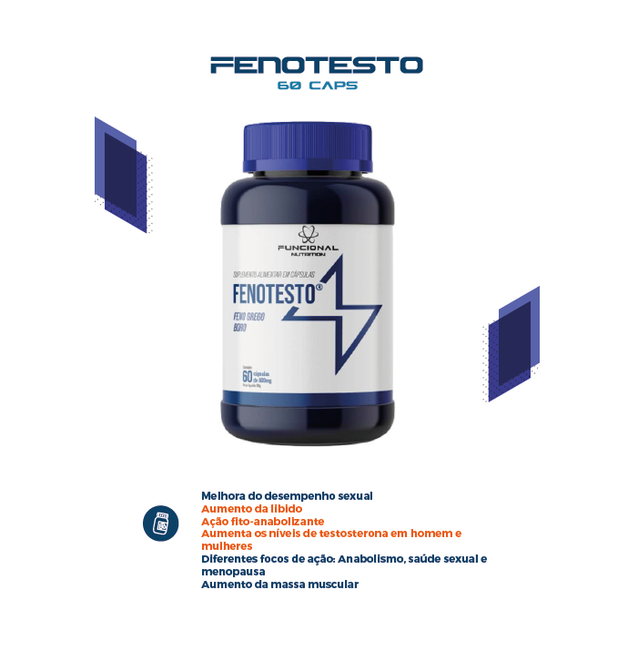 Fenotesto 600mg 60 Cápsula
