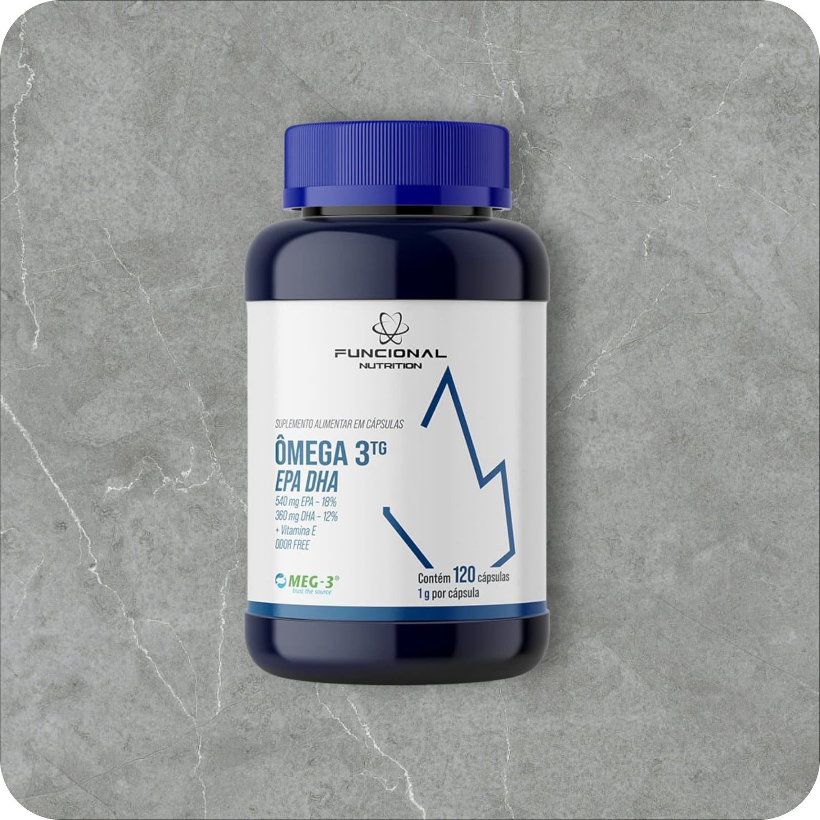 Ômega 3 TG EPA DHA 1000 mg 120 Cápsulas