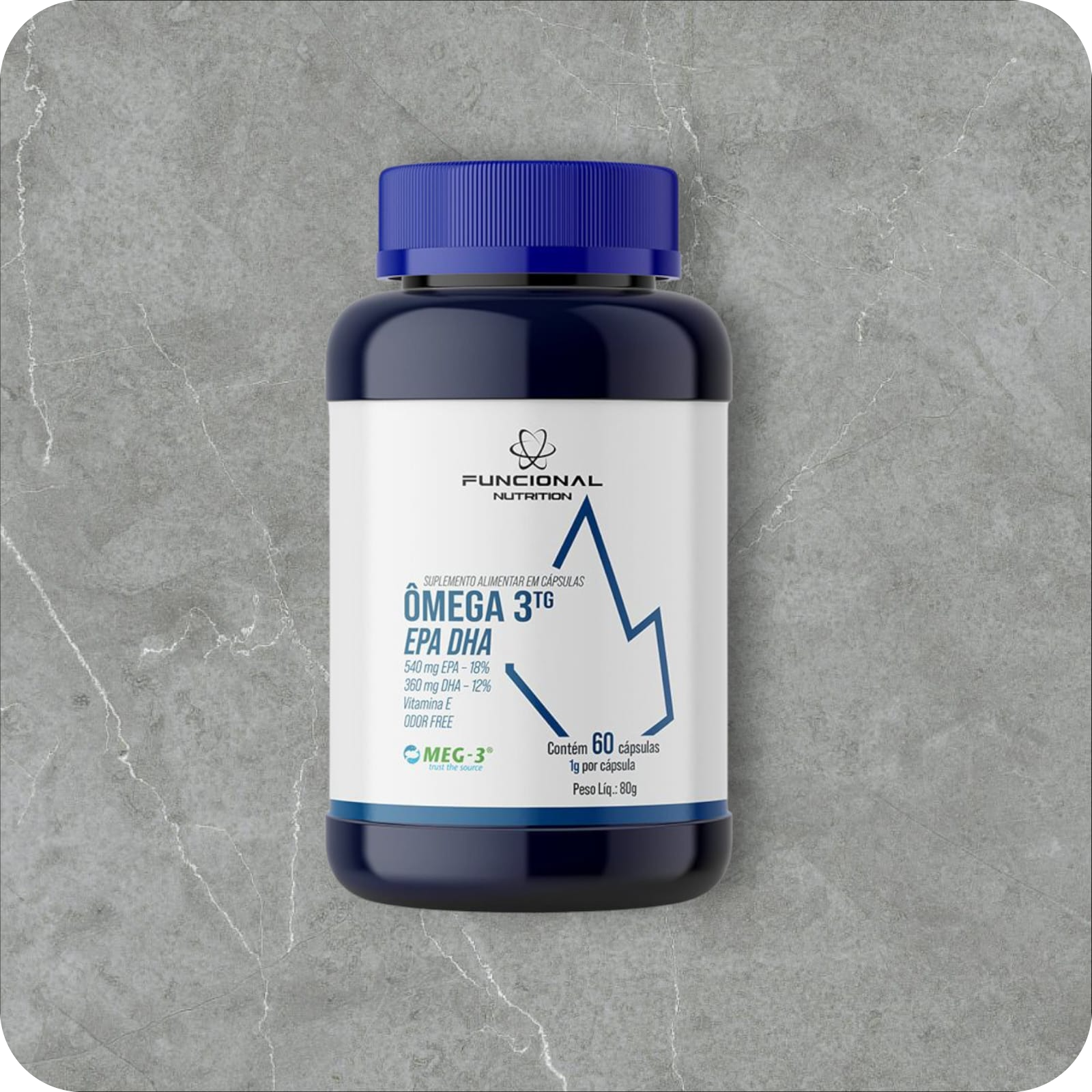 Ômega 3 TG EPA DHA 1000 mg 60 Cápsulas