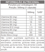 Complexo B 500mg 60 Cápsulas