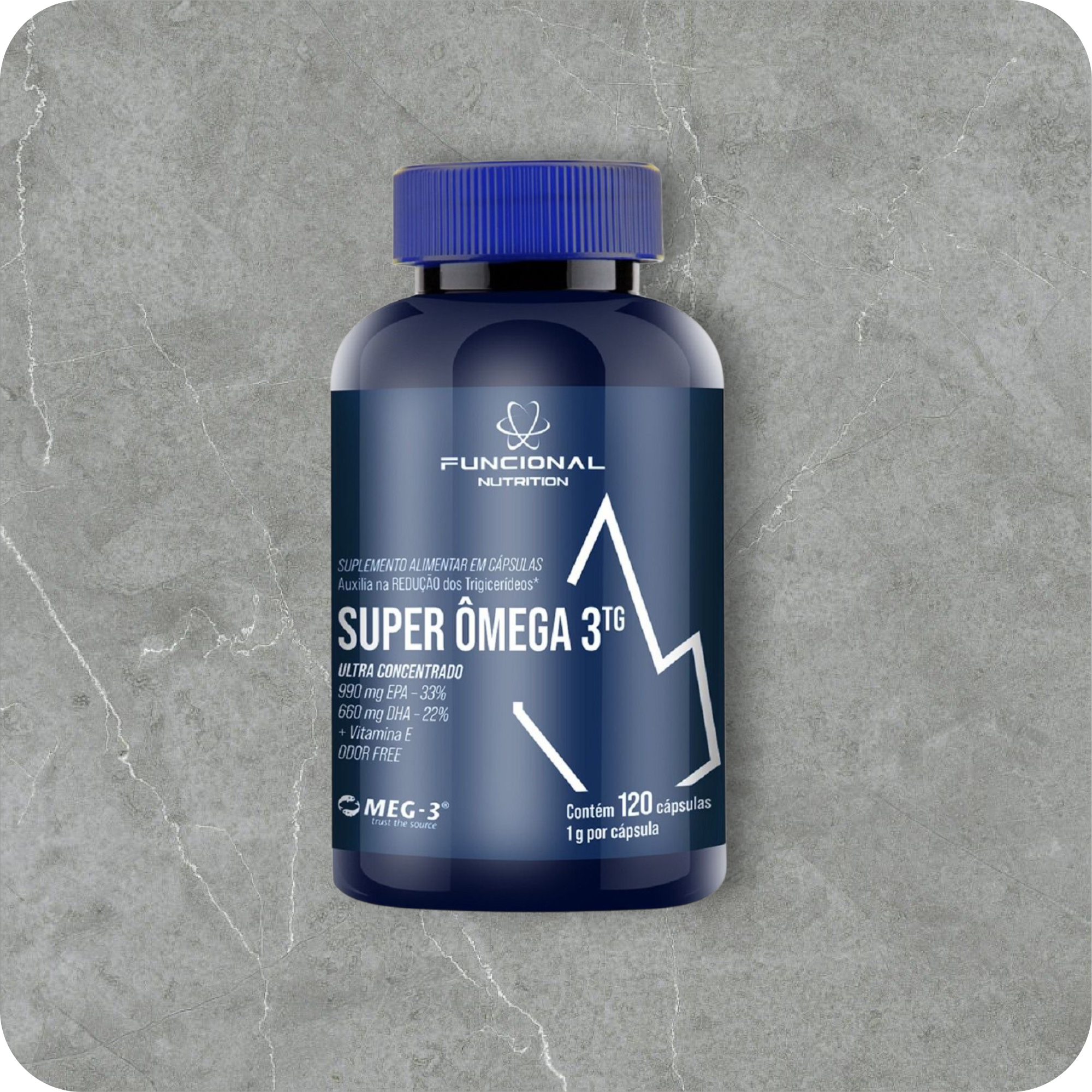 Super Ômega 3 TG 1000 mg 120 Cápsulas