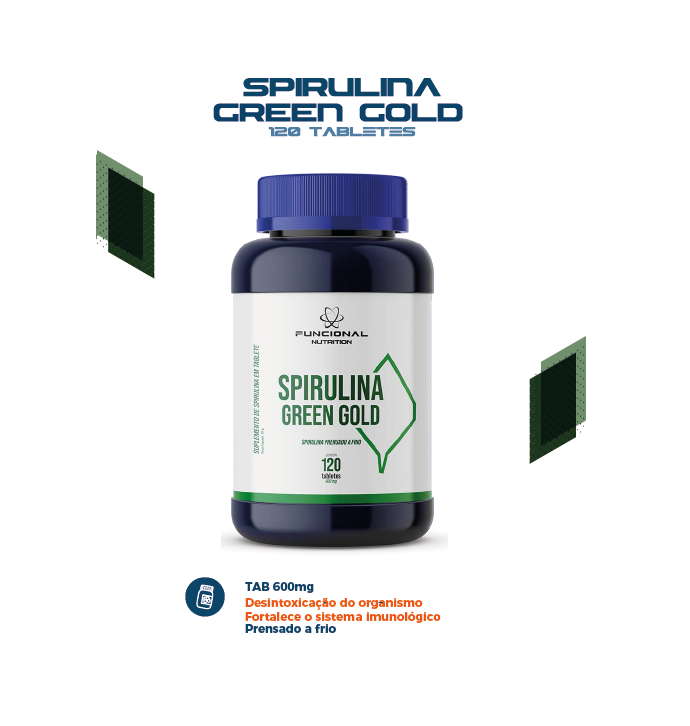 Spirulina Green Gold 600 mg 120 Tabletes