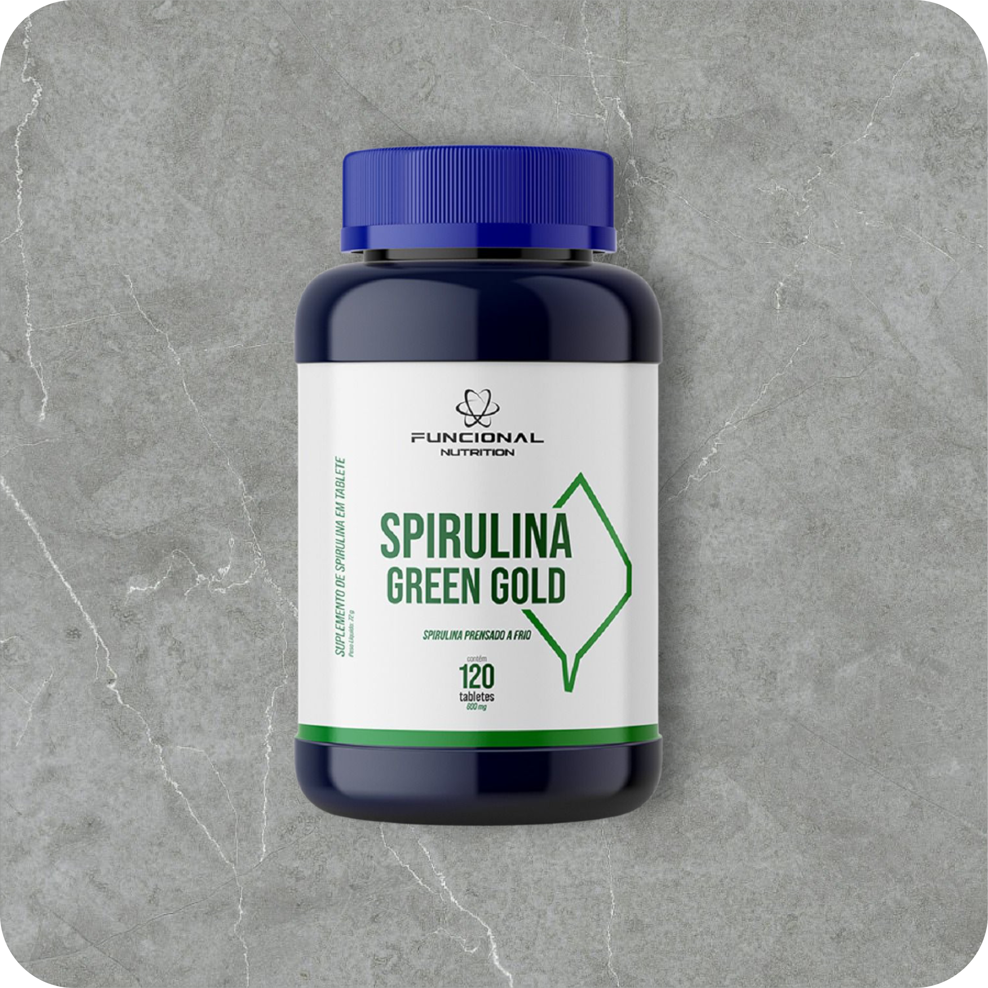 Spirulina Green Gold 600 mg 120 Tabletes